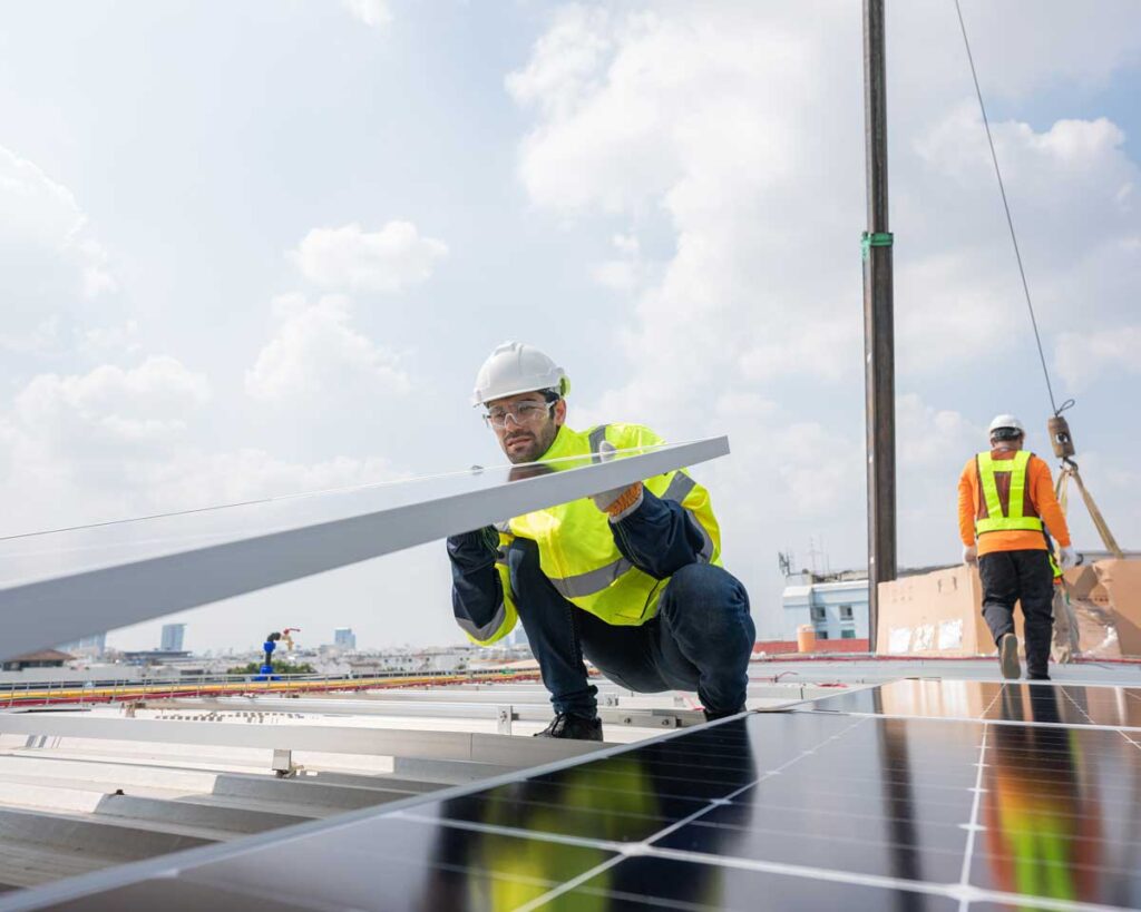 solar panel installation